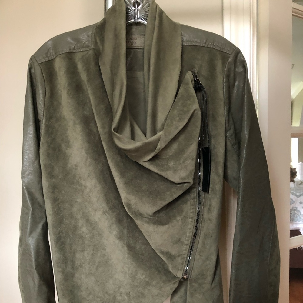 Blank NYC Olive Leather Jacket